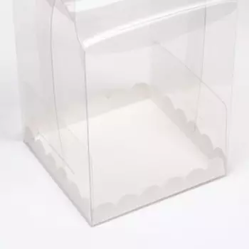 PVC Коробка для бенто-торта 14 х 14 х 18 см