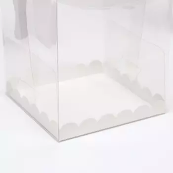 PVC Коробка для бенто-торта 16 х 16 х 18 см