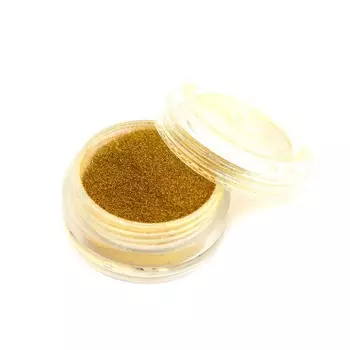 Пыль мелкодисперсная мерцающая Pole, №15 золото-металл