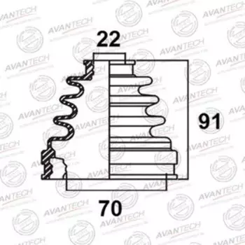Пыльник привода Avantech BD0113