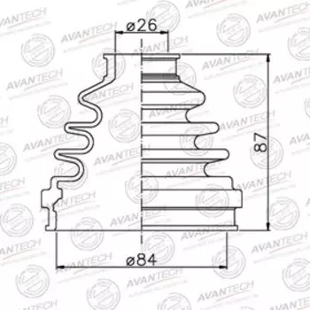 Пыльник привода Avantech BD0224