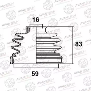 Пыльник привода Avantech BD0303