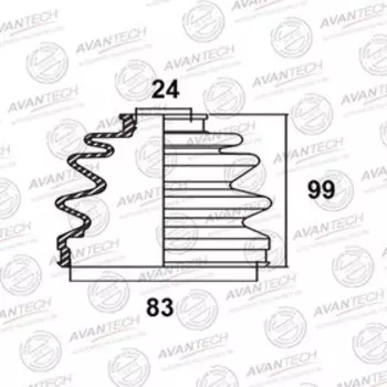 Пыльник привода Avantech BD0506