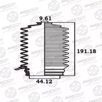Пыльник рулевой системы Avantech BS0301