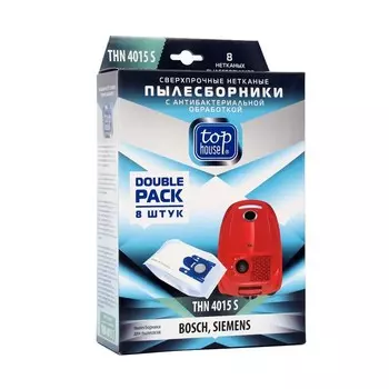 Пылесборники нетканые TOP HOUSE THN 4015 S с антибактериальной обработкой, 8 шт.