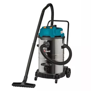 Пылесос строительный BORT BSS-2460-STORM, пылесборник 60 л, сухая и влажная уборка