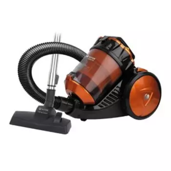 Пылесос Vitek VT-8135 OG, 2200/400 Вт, 3 л, HEPA-фильтр, чёрно-оранжевый