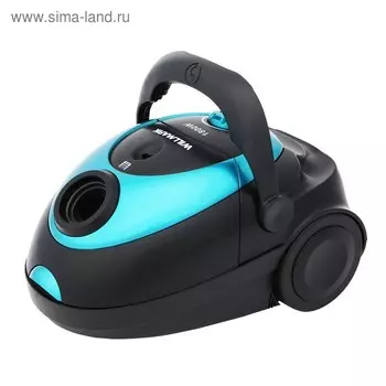 Пылесос WILLMARK VC-1842DB, 1800/350 Вт, чёрно-бирюзовый
