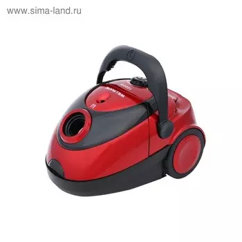 Пылесос WILLMARK VC-1842DB, 1800/350 Вт, чёрно-красный