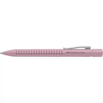 яРучка шариковая автомат Faber-Castell Grip 2010, синяя, 1,0мм, трехгран, дымч-розов