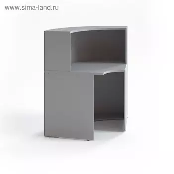 Рабочее место секретаря РМС.1, 900(900)х680х1206(756) мм, серый