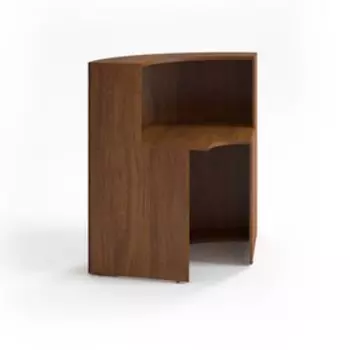 Рабочее место секретаря РМС.1, 900(900)х680х1206(756) мм, орех