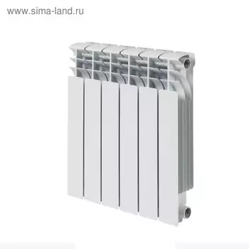 Радиатор алюминиевый "Русский Радиатор" КОРВЕТ, 500 x 100 мм, 6 секций