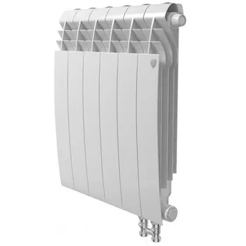 Радиатор биметаллический Royal Thermo BiLiner/Bianco Traffico VR, 350x83 мм, 6 секц, нижнее