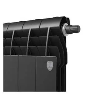 Радиатор биметаллический Royal Thermo BiLiner/Noir Sable VDR, 350x87 мм, 10 секц, нижн прав