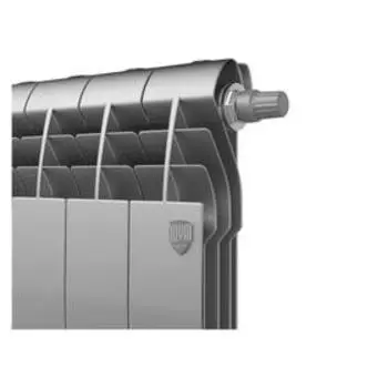 Радиатор биметаллический Royal Thermo BiLiner/Silver Satin VDR, 350x87 мм, 12 секций, нижнее