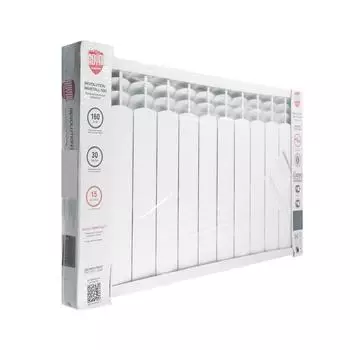 Радиатор биметаллический Royal Thermo Revolution Bimetall, 500 x 80 мм, 12 секций, 1920 Вт