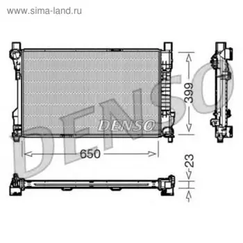 Радиатор охлаждения двигателя Denso DRM17081