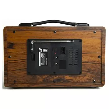 Радиоприемник портативный Сигнал БЗРП РП-335 дерево коричневое USB microSD