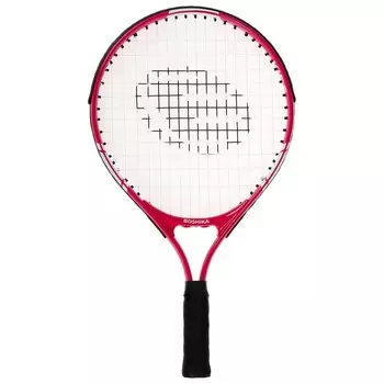 Ракетка для большого тенниса детская BOSHIKA KIDS, алюминий, 17'', цвет розовый