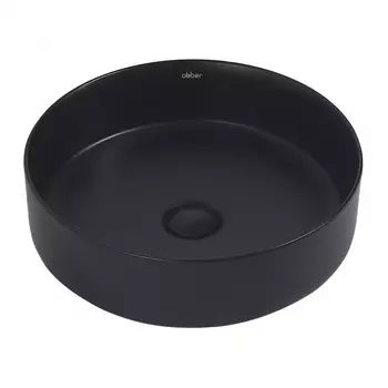 Раковина ABBER Bequem AC2109MB, накладная, 400х400х120 мм, черная, матовая