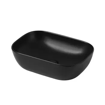 Раковина ABBER Rechteck AC2200MB, накладная, 460х325х135 мм, черная, матовая