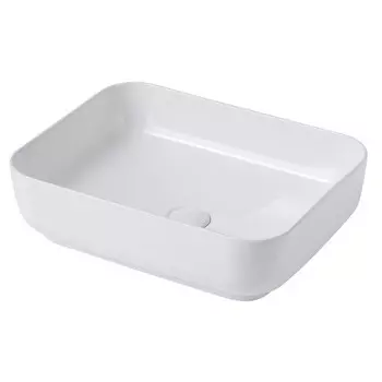 Раковина ABBER Rechteck AC2202, накладная, 500х390х140 мм, белая