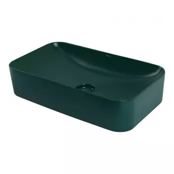 Раковина ABBER Rechteck AC2204MDG, накладная, 605х350х135 мм, зеленая, матовая