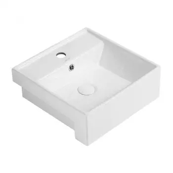 Раковина ABBER Rechteck AC2208, накладная, 415х415х150 мм, белая