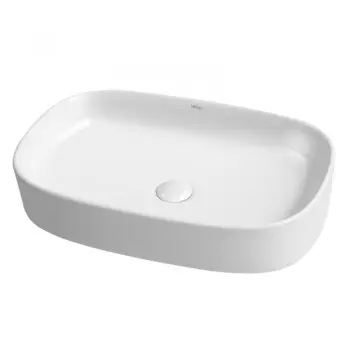 Раковина ABBER Rechteck AC2209, накладная, 610х375х120 мм, белая