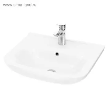 Раковина AM.PM Like C804221WH, 55 см, мебельная, белый глянец