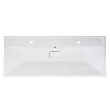 Раковина AM.PM M50AWPX1201WG INSPIRE V2.0, мебельная, искусственный мрамор, перелив, белый