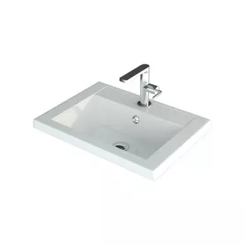 Раковина Andrea 50, встраиваемая, белая