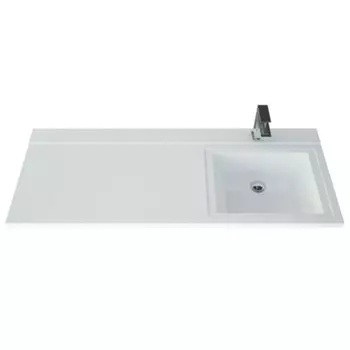 Раковина Andrea Cosmos 120, над стиральной машиной, правая, без кронштейнов, без сифона