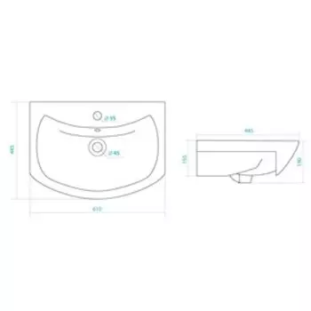 Раковина Santek Балтика 60