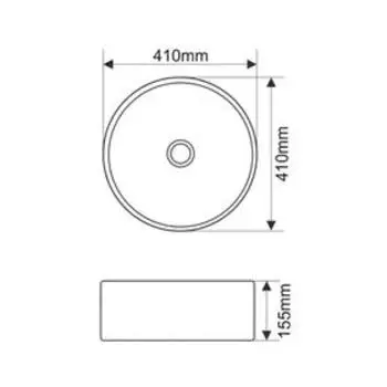 Раковина Comforty 7078A, накладная, цвет белый