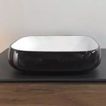 Раковина COMFORTY 78102BW, накладная, цвет чёрный, белый