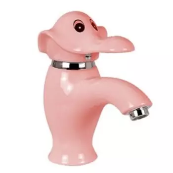 Раковина детская Comforty 0991P, донный клапан DK-02P, пьедестал P0991P, смеситель 01P, цвет розовый