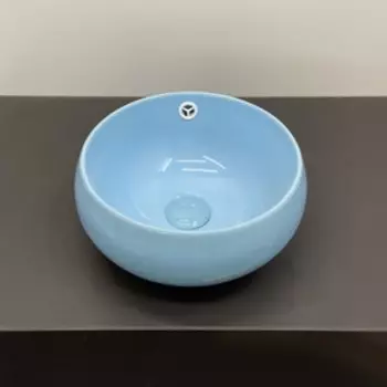 Раковина детская Comforty 5004B, с донным клапаном, голубая