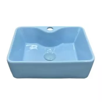 Раковина детская Comforty 7291B, с донным клапаном, цвет голубой