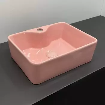 Раковина детская Comforty 7291P, с донным клапаном, розовая