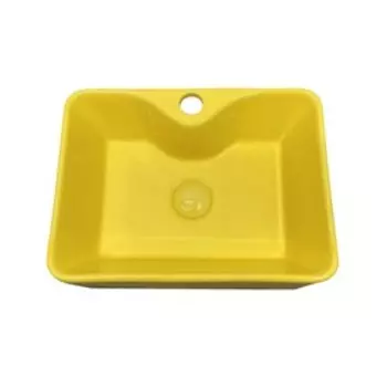 Раковина детская Comforty 7291Y, с донным клапаном, жёлтая