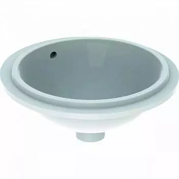 Раковина Geberit VariForm 500.744.01.2, d=33 см, без отверстия под смеситель, белый