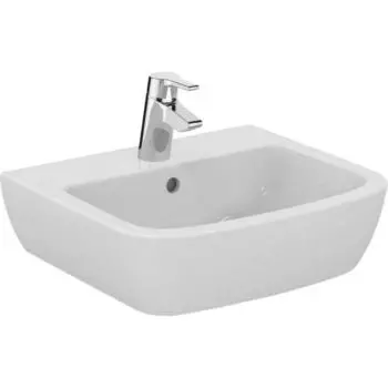 Раковина Ideal Standard TEMPO T056401, перелив, отверстие под смеситель, подвесная, белый