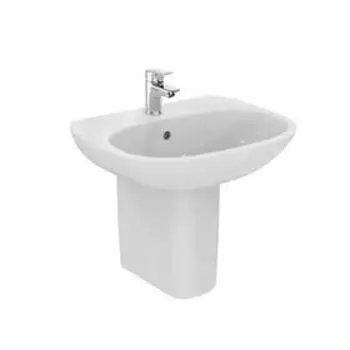 Раковина Ideal Standard TESI T352201, перелив, отверстие под смеситель, подвесная, белый