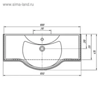 Раковина Kirovit Классик 105