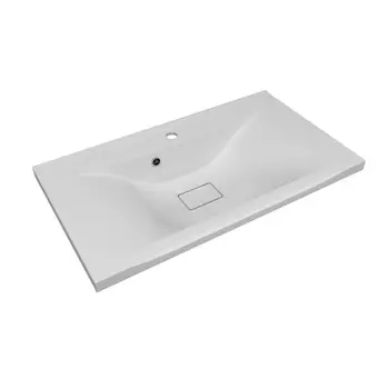 Раковина кварцевая Uperwood Elen Quartz 80 см, белая матовая, жасмин