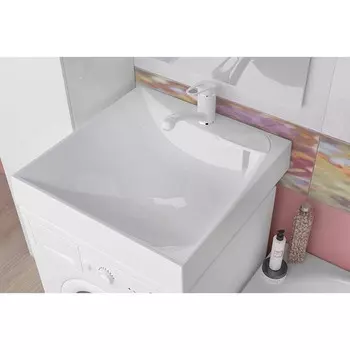 Раковина Marko «Твист», 60х60 см, над стиральной машиной