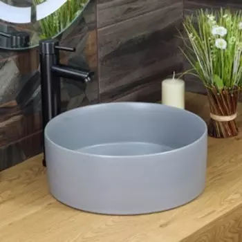 Раковина Melana MLN-320357MG, 358х358х137 мм, матовый серый