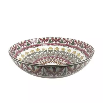 Раковина накладная Bronze de Luxe Nafisa 6008, 405x405x125 мм, без перелива, фаянс